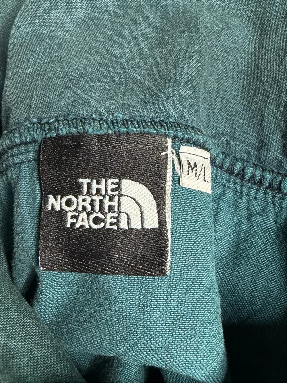 The North Face button down shirt jacket Medium Large green vintage lightweight